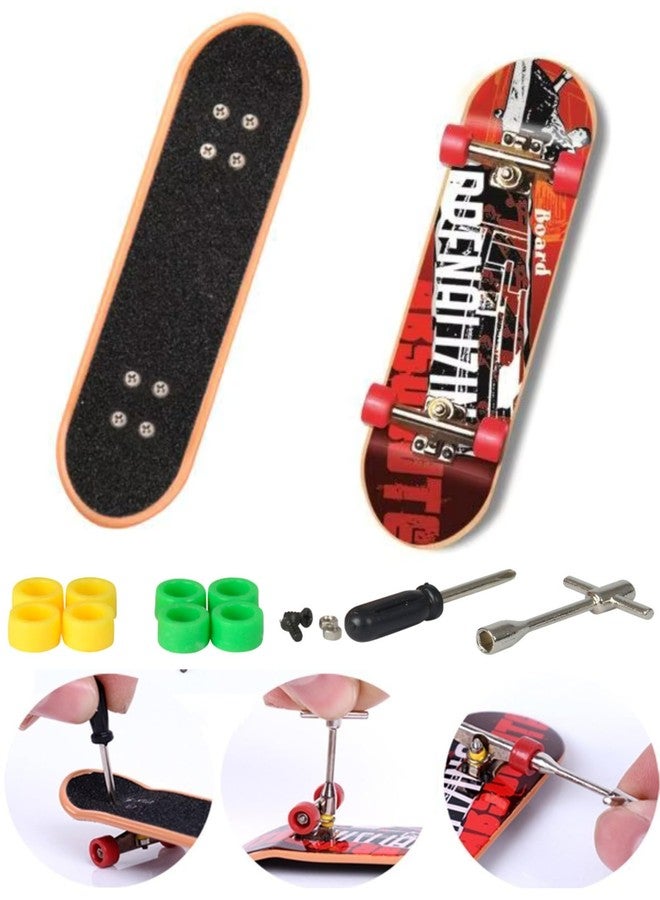 CLA6 Fingerboard Kit | Complimentary Tools, Extra Wheels, Screws and eBook | Durable ABS Deck for Rough Use | Safe Sandpaper Grip Tape | Lightweight Non-Bearing Wheels | - Image 1